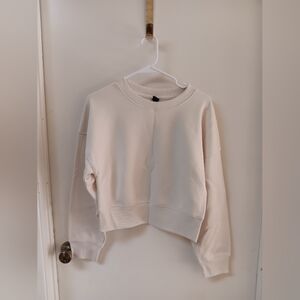 Wildfable Cream Cropped Sweatshirt (G)